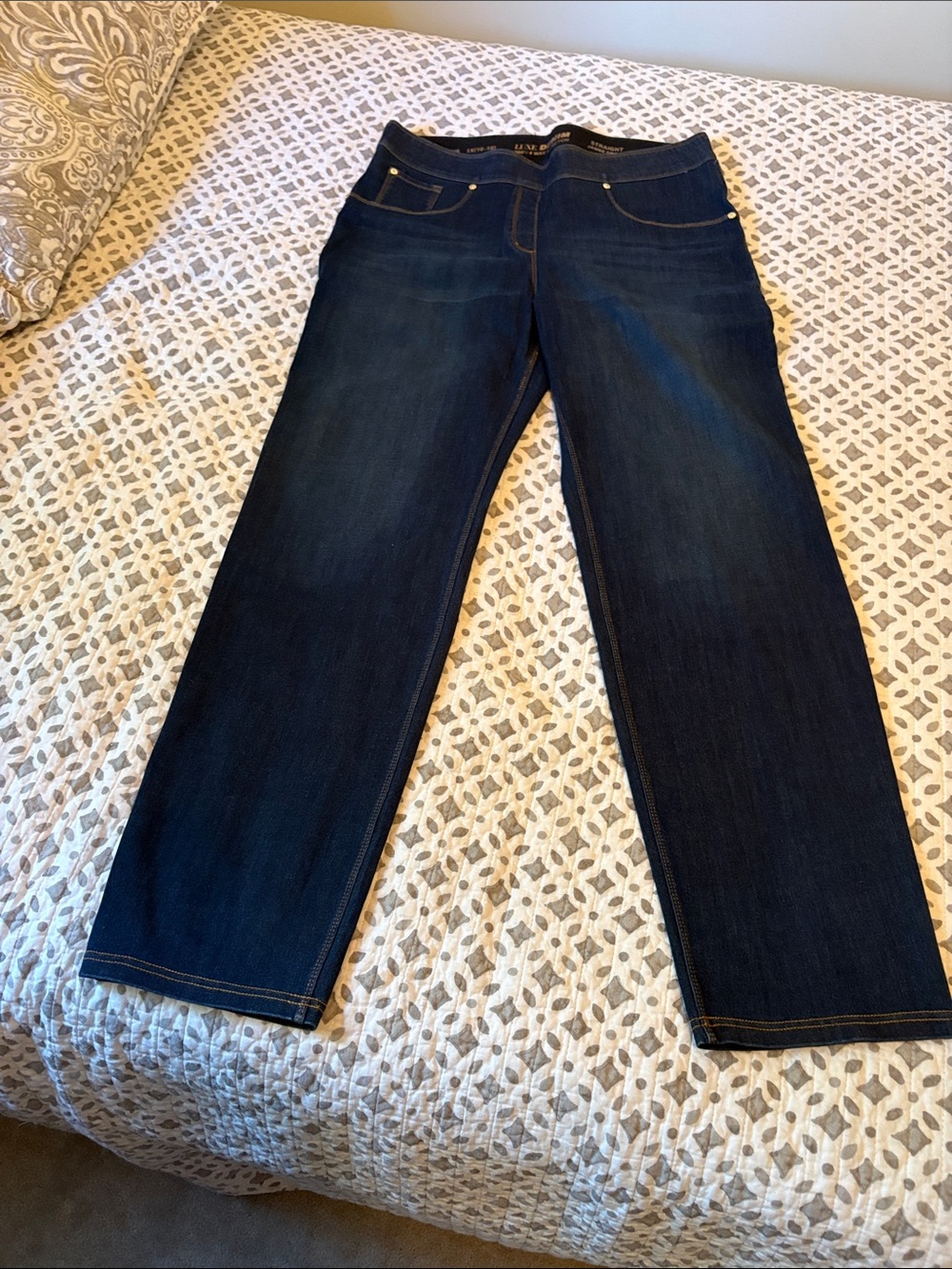 Indigo Straight Leg Jeans